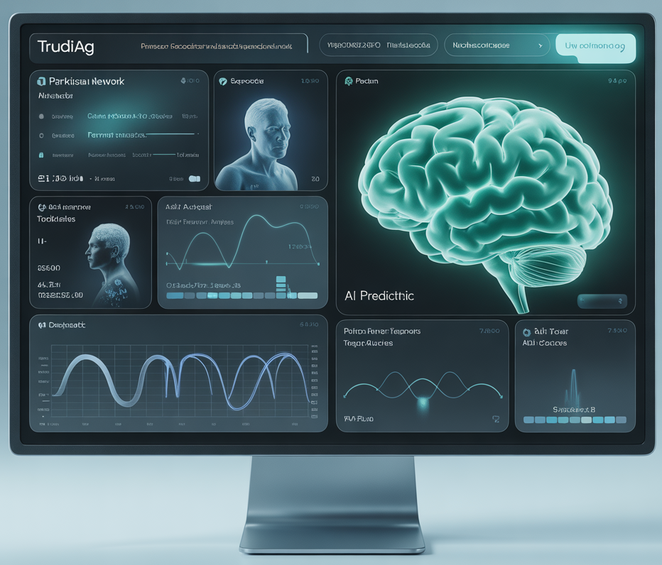 TRUDİAG Parkinson erken tanı yapay zekâ arayüzü